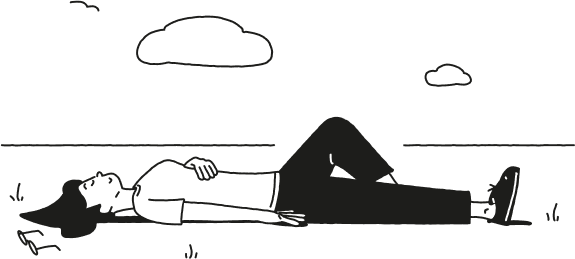 Illustration af ro og tryghed Illustration af ro og tryghed